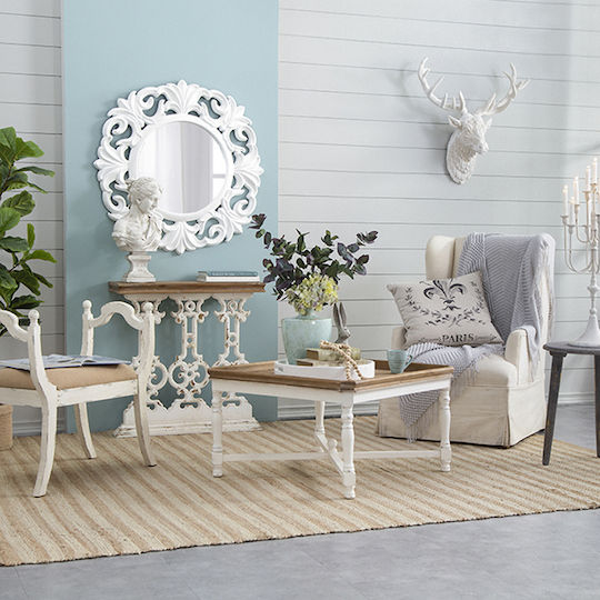 Artekko Decorațiune Pentru Perete Deer Alb Din Plastic 66x81cm