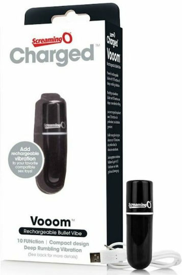 Screaming O Charged Vooom Mini Δονητής Bullet Black