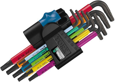 Wera Set chei Torx cu 9 bucăți în formă L 967/9 TX Multicolour HF