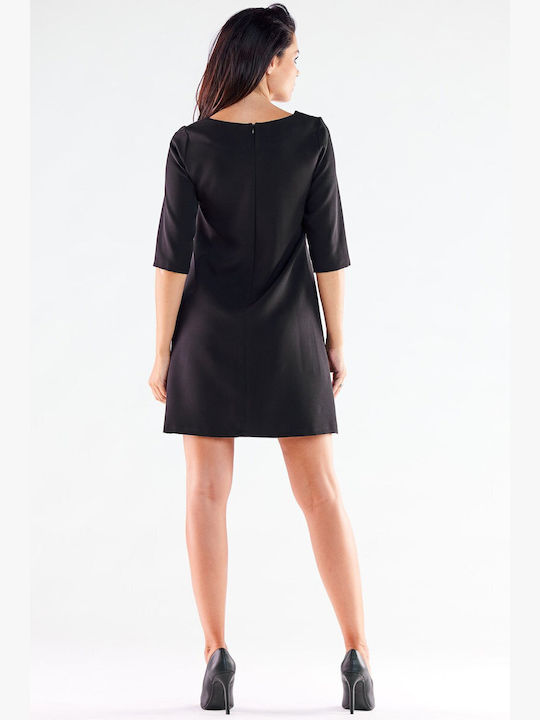 Awama A521 Mini Dress Black