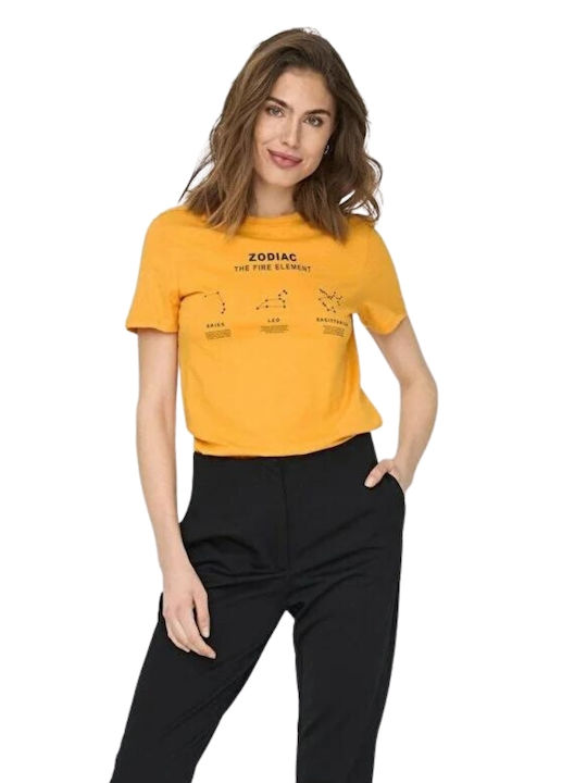 Only Damen T-shirt Apricot