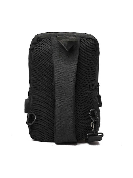 Herrentasche Schulter / Crossbody Schwarz