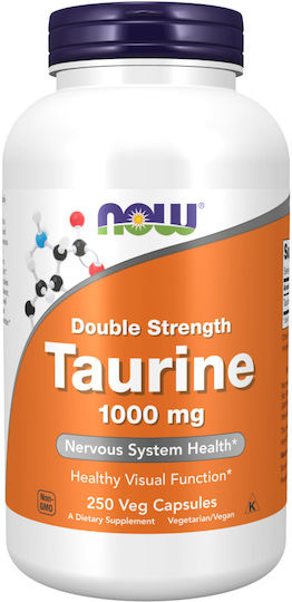 Now Foods Taurine 1000mg 250 Herbal Capsules
