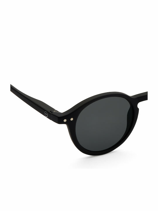 Izipizi #d Στρογγυλά Παιδικά Γυαλιά Ηλίου Black για 5-10 Ετών