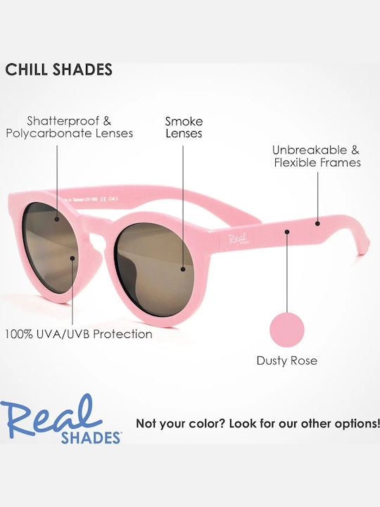 Real Shades Chill Άθραυστα Παιδικά Γυαλιά Ηλίου Ροζ