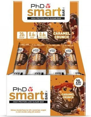 PhD Smart Μπάρες με 21gr Πρωτεΐνης & Γεύση White Choc Blondie 12x64gr