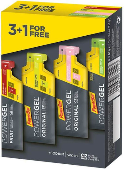 PowerBar PowerGel Original Multiflavoured 4 x 41gr
