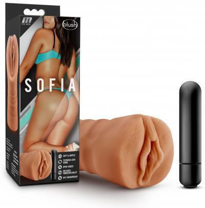 Blush M For Men Sofia Masturbator With Bullet Vibrator Vagina Мастурбатор Вагина с вибрация BL-73507 1бр