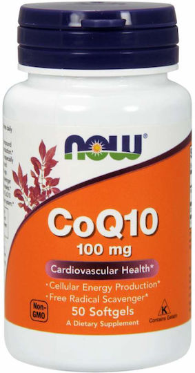 Now Foods CoQ10 100mg 100мг 50 софтджел