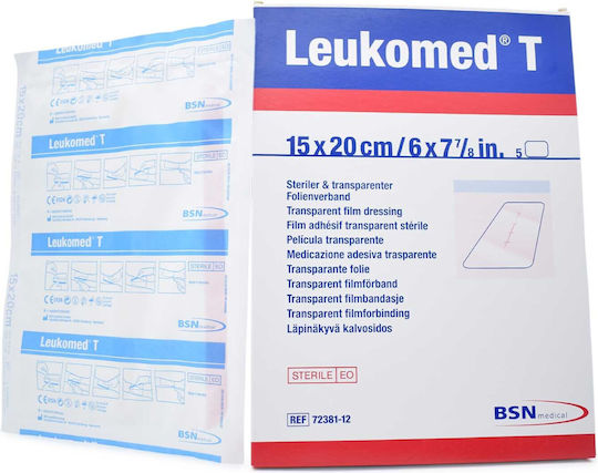 BSN Medical Leukomed T Waterproof & Sterilized Plasters 20x15cm 5pcs