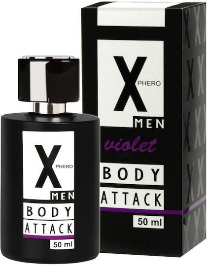 Aurora X Phero Men Violet Body Attack Perfume with Pheromones in Spray 50ml