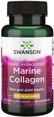 Swanson Marine Collagen Type I Hydrolyzed 400mg 60 κάψουλες