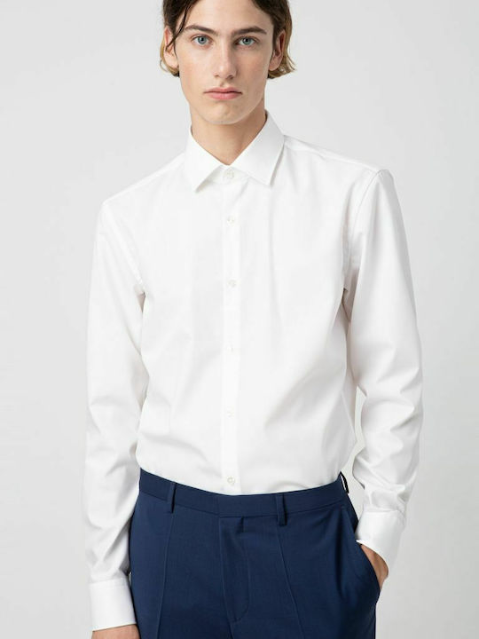 Kenno Long-sleeved Cotton Shirt White