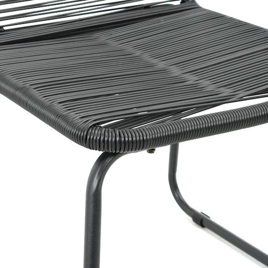Garten- und Outdoor-Möbelsets für kleinen Raum 3 Stück Schwarz