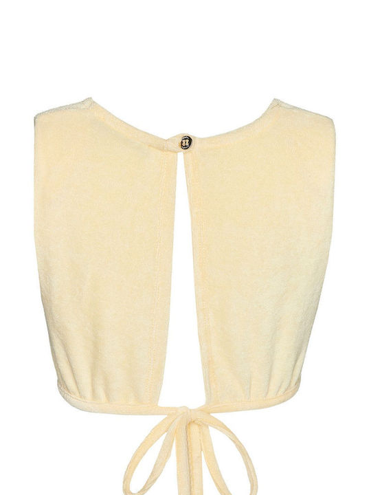 SugarFree Kids Crop Top Sleeveless Yellow