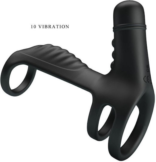 Pretty Love Vibrating Penis Sleeve Black