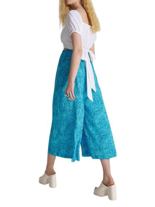 Ale - The Non Usual Casual Women's High Waist Culottes with Zip Multicolour