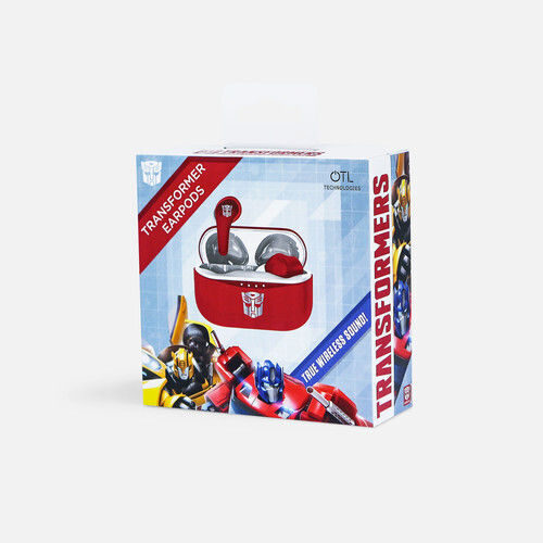 OTL Transformers Autobot In-ear Bluetooth Handsfree Ακουστικά με Θήκη Φόρτισης Κόκκινα