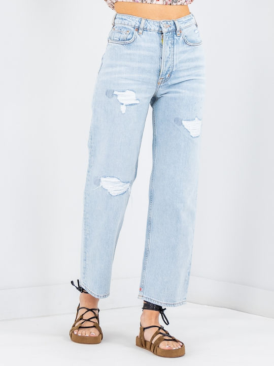 The Ripple Hoch tailliert Damenjeans mit Rissen Beach Treat