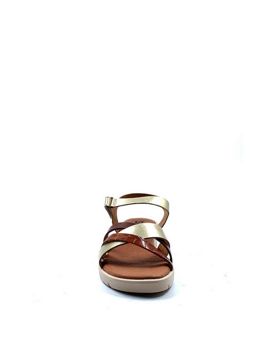 Spk Women's Platform 2314 Gold Taba (Platino Cognac)