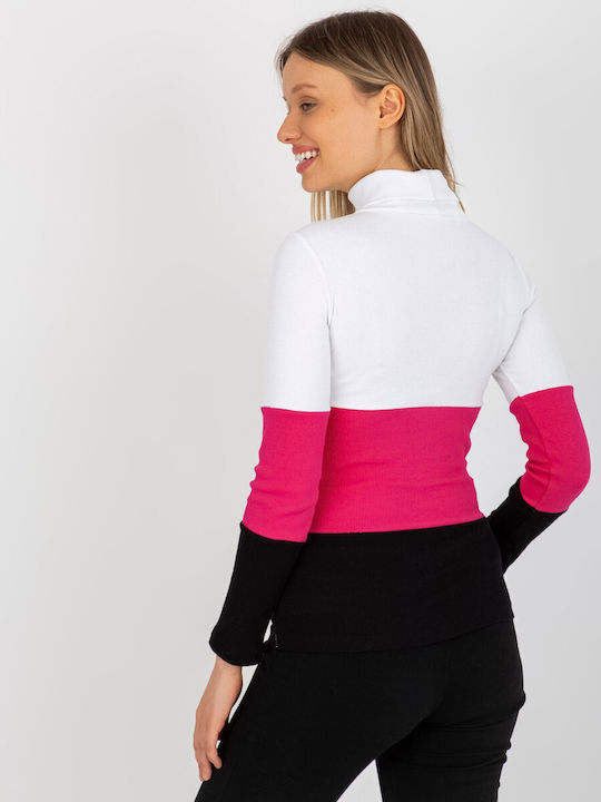 Relevance Women's Blouse Cotton Long Sleeve Fuchsia