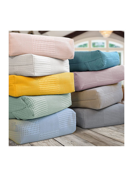 Lino Home Renk Pique Blanket Single 170x240cm White