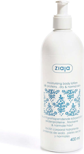 Ziaja Loțiune De Corp Hidratantă Cu Proteine De Mătase Și Unt De Shea Pentru Toate Tipurile De Ten 400ml