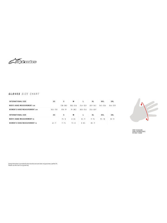Alpinestars Andes V3 Drystar Winter Men's Motorcycle Gloves Waterproof Black/White