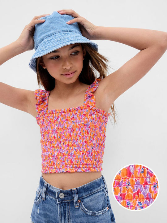 GAP Kids Crop Top Sleeveless Multicolour