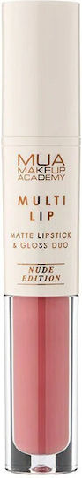 MUA Multi Lip Duo Nude Edition Дълготраен Течен Червило Мат Мед 3.2gr