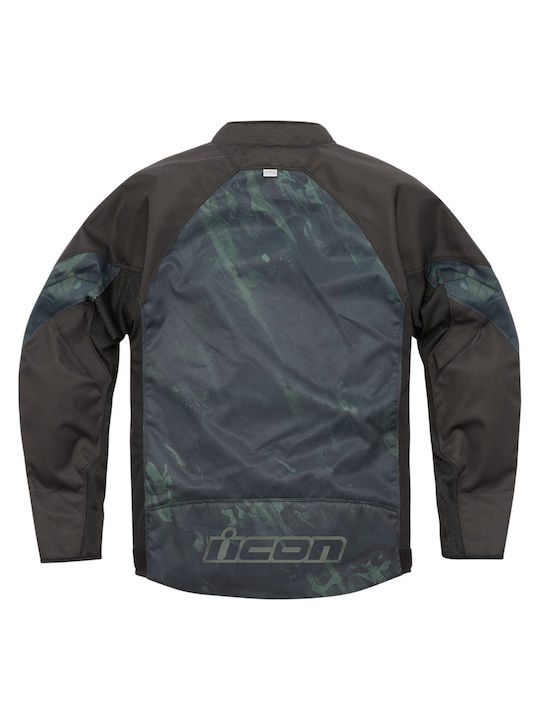 Icon Hooligan Demo Sommer Herren Motorradjacke Schwarz