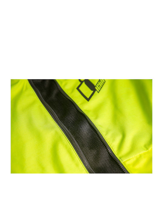 Icon Airform Χειμερινό Ανδρικό Μπουφάν Μηχανής Αδιάβροχο Hi-Viz
