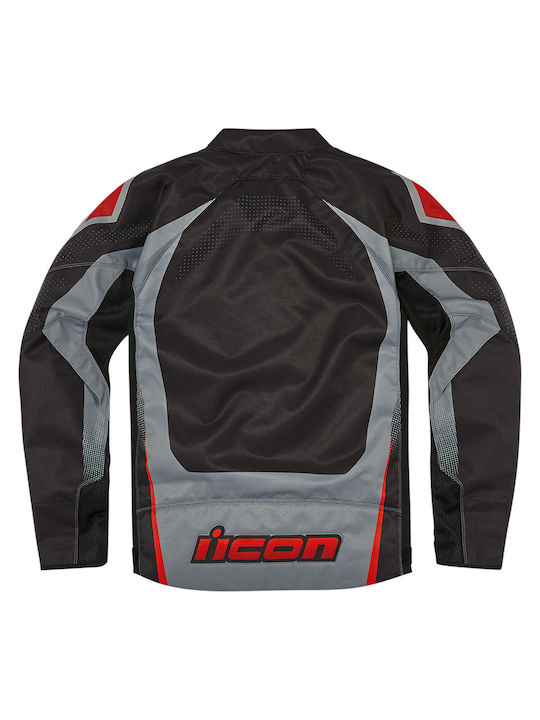 Icon Hooligan Ultrabolt Sommer Herren Motorradjacke Black