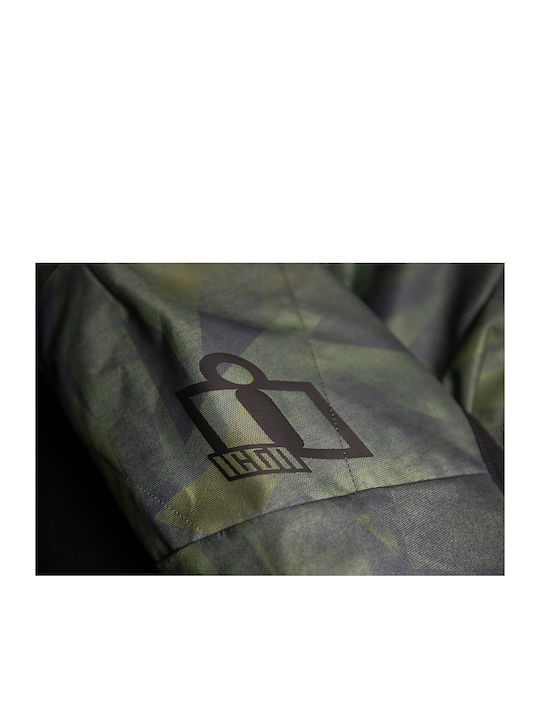Icon Airform Battlescar Ανδρικό Μπουφάν Μηχανής 4 Εποχών Green