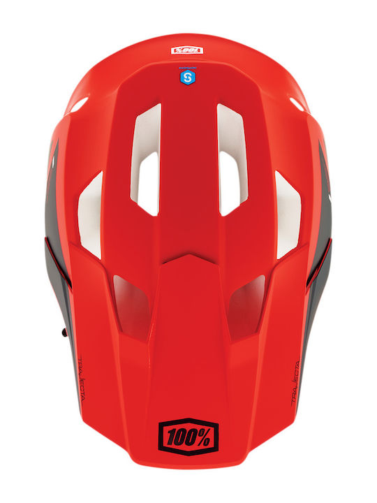 100% Trajecta Fahrradhelm Rot