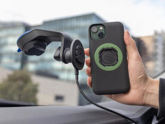 Quad Lock Car Mobile Mount with Magnet and Wireless Charging MagSafe Black