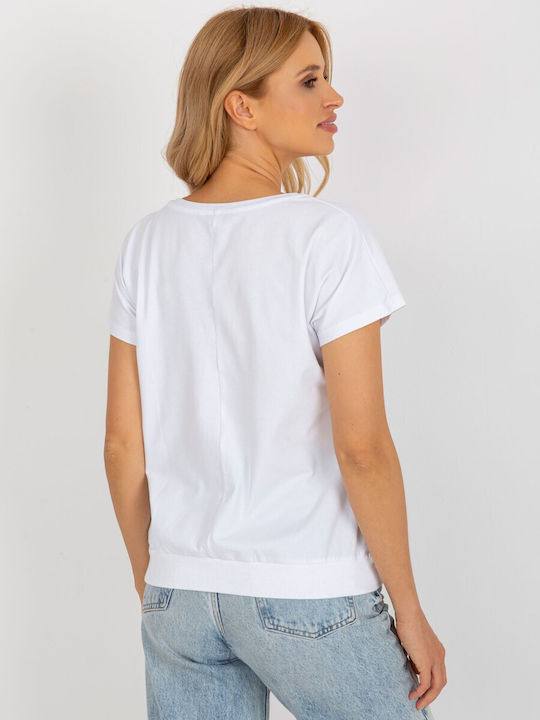 Rue Paris Γυναικείο T-shirt Λευκό