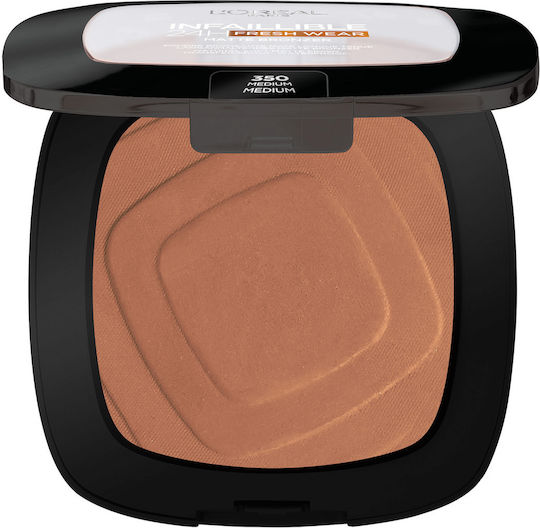 L'Oreal Paris Infallible 24H Fresh Wear Matte Bronzer Bronzing Powder 350 Medium 9gr