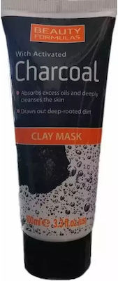 Beauty Formulas Activated Charcoal Gesichtsmaske für das Gesicht für Entgiftung 100ml