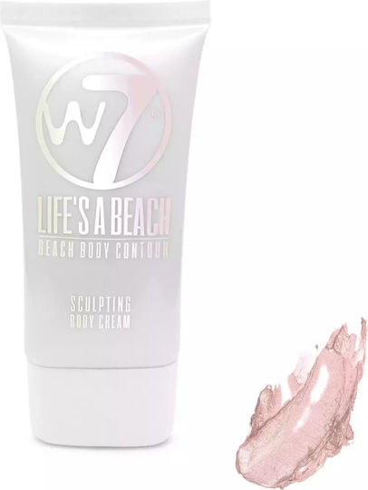 W7 Cosmetics Life's a Beach Body Contour Sculpting Cream Liquid Bronzer Party Princess Pearl 50ml