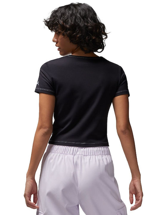 Jordan Women's Athletic Blouse Short Sleeve Black