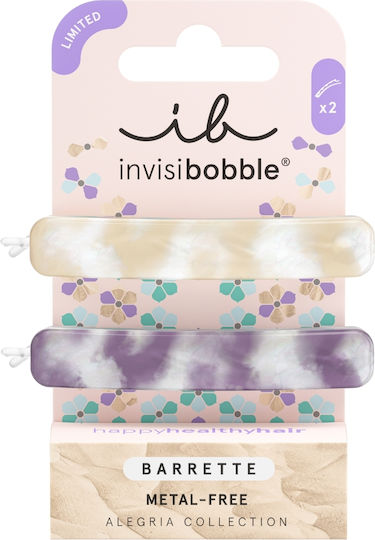 Invisibobble 2pcs Multicolour Hair Pin Barrette Metal-free Alegria Collection