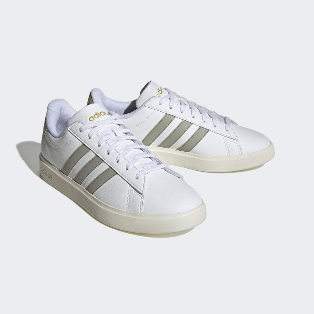 Adidas Grand Court Sneakers Cloud White / Silver Pebble / Wonder ...