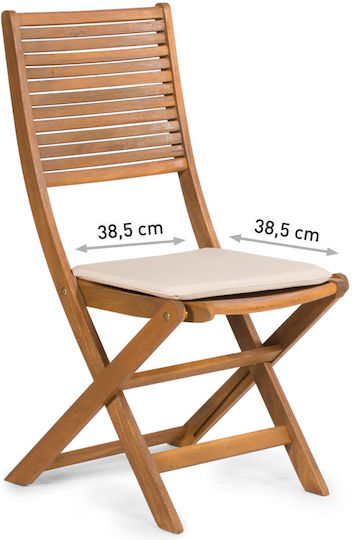 Fieldmann Garden Chair Cushion Ecru 38.5x38.5cm