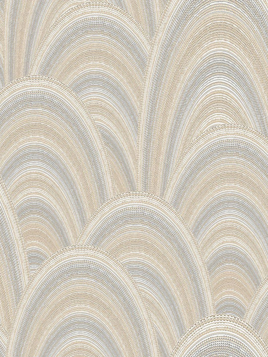 Wallpaper Moderna Vinyl Beige L1005xW106cm Washable