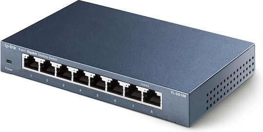 TP-LINK TL-SG108 Unmanaged L2 Switch with 8 Ethernet Ports