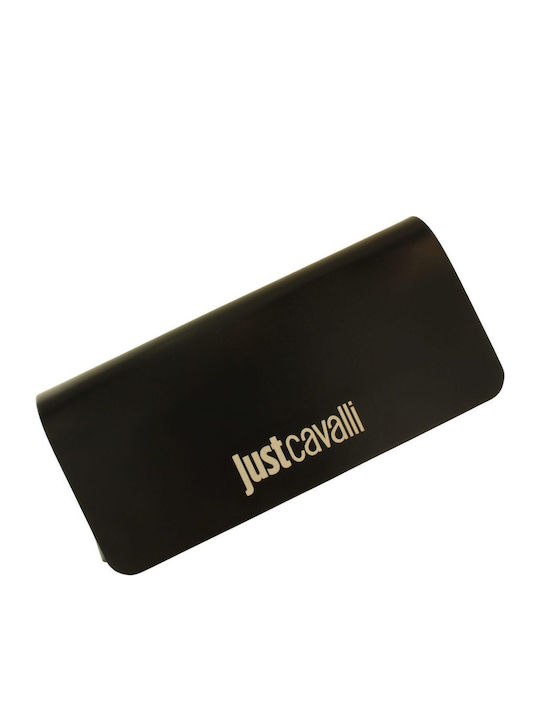 Just Cavalli Damen Sonnenbrille mit Schwarz Kunststoff Gestell und Gray Verlaufsfarbe Linse