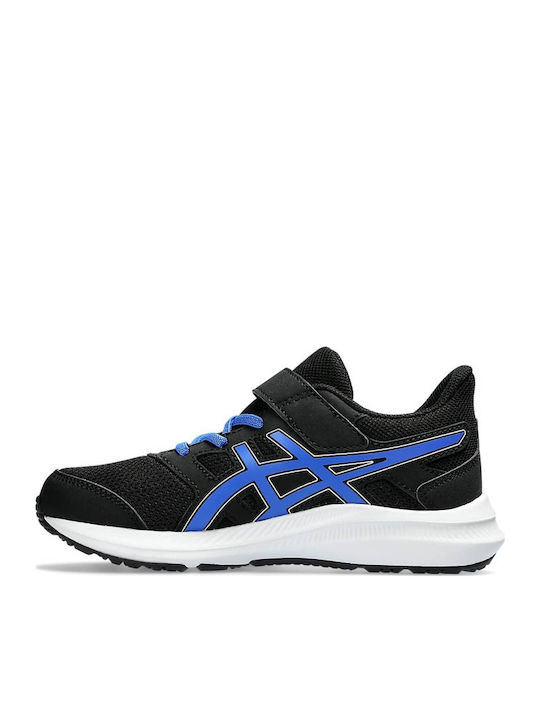 Jolt 4 Ps Kids Sports Shoes Running with Hoop & Loop Closure Black