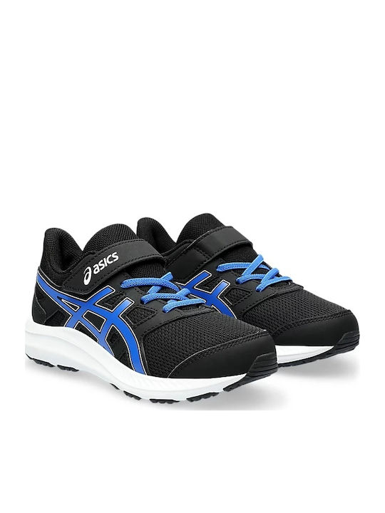 Jolt 4 Ps Kids Sports Shoes Running with Hoop & Loop Closure Black