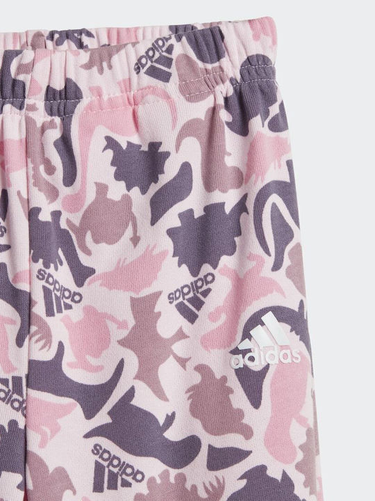 Kids Sweatpants Set Pink 2pcs